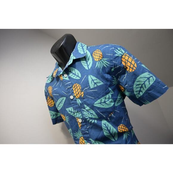 Urban Pipeline Pineapple Hawaiian Shirt Camp Hiking Button Up Mens Sz Small - Picture 2 of 7